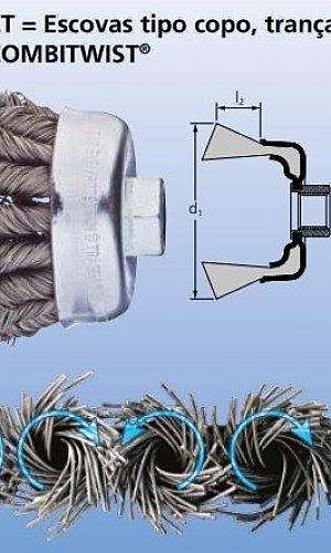 Escova de aço trançada para esmerilhadeira Escova de aço trançada para esmerilhadeira